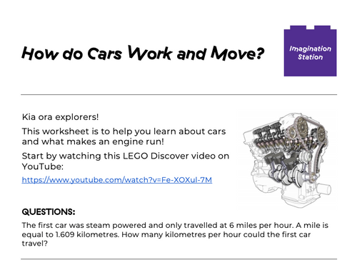 How do Cars Work and Move? at Imagination Station